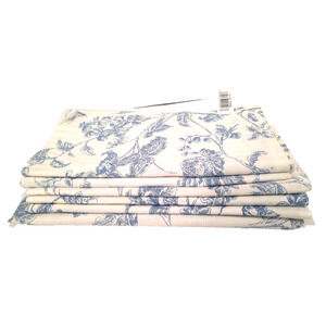 SET 6 Cloth Napkins Quality C&F Reversible Damask Pattern & Stripes 100% Cotton